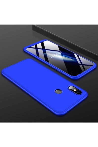 CEPCASE    Xiaomi Mi Max 3 Kılıf 3 Parça Tam Koruma Zore Ays Kapak