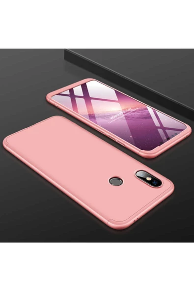CEPCASE    Xiaomi Redmi Note 5 Pro Kılıf 3 Parça Tam Koruma Zore Ays Kapak
