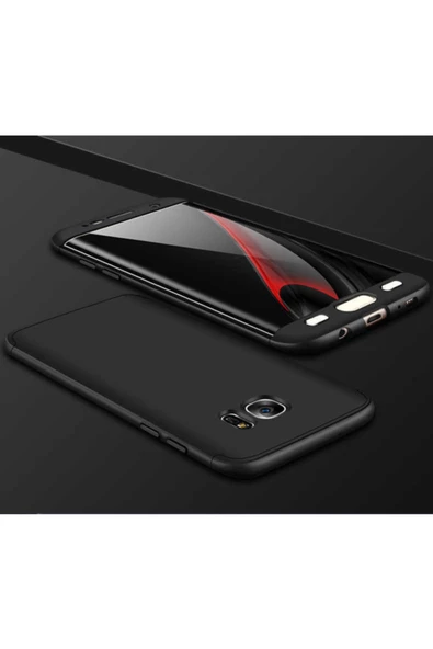 CEPCASE    Galaxy S7 Edge Kılıf 3 Parça Tam Koruma Zore Ays Kapak - 1