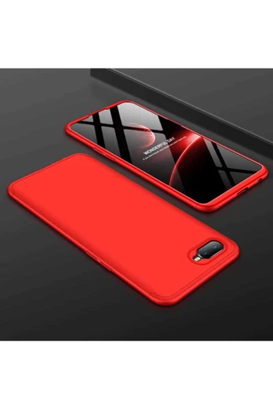 CEPCASE    Oppo Ax7 Kılıf 3 Parça Tam Koruma Zore Ays Kapak