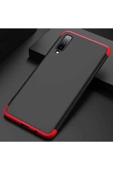 CEPCASE    Galaxy A7 2018 Kılıf 3 Parça Tam Koruma Zore Ays Kapak - 1