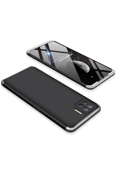 CEPCASE    Oppo Reno 4 Lite Kılıf 3 Parça Tam Koruma Zore Ays Kapak