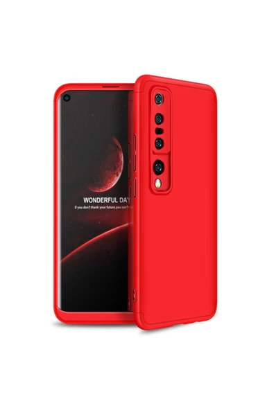 CEPCASE    Xiaomi Mi Note 10 Lite Kılıf 3 Parça Tam Koruma Zore Ays Kapak