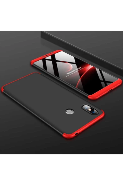 CEPCASE    Xiaomi Mi Max 3 Kılıf 3 Parça Tam Koruma Zore Ays Kapak