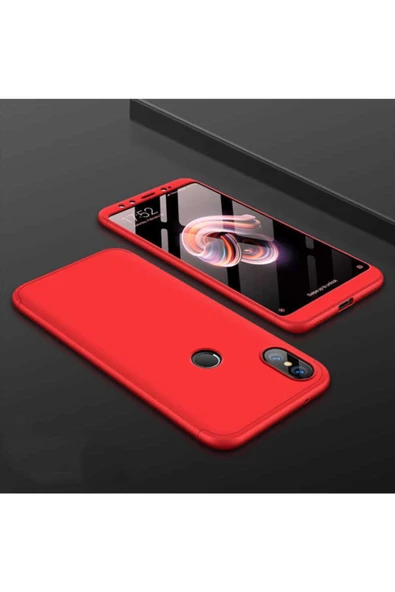 CEPCASE    Xiaomi Redmi Note 5 Pro Kılıf 3 Parça Tam Koruma Zore Ays Kapak