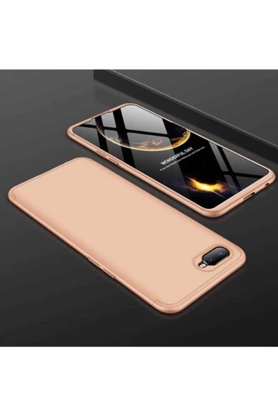 CEPCASE    Oppo Ax7 Kılıf 3 Parça Tam Koruma Zore Ays Kapak