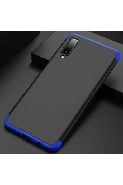 CEPCASE    Galaxy A7 2018 Kılıf 3 Parça Tam Koruma Zore Ays Kapak - 1