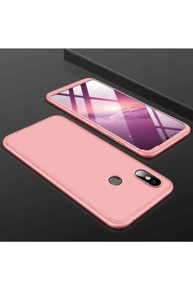 CEPCASE    Xiaomi Mi 8 Se Kılıf 3 Parça Tam Koruma Zore Ays Kapak