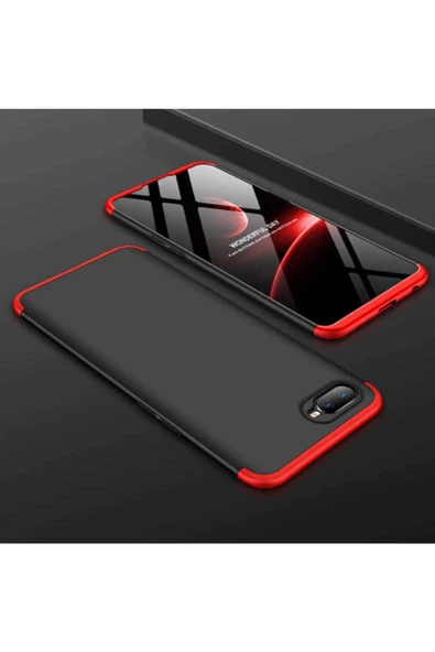 CEPCASE    Oppo Ax7 Kılıf 3 Parça Tam Koruma Zore Ays Kapak