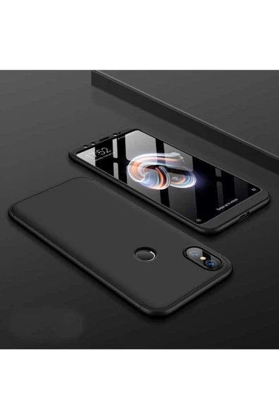 CEPCASE    Xiaomi Redmi Note 5 Pro Kılıf 3 Parça Tam Koruma Zore Ays Kapak