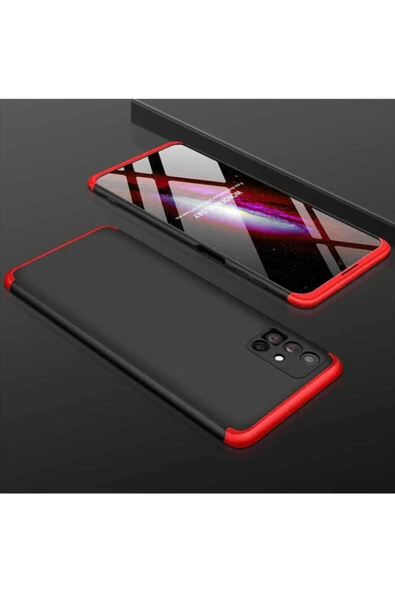 CEPCASE    Galaxy M51 Kılıf 3 Parça Tam Koruma Zore Ays Kapak - 1