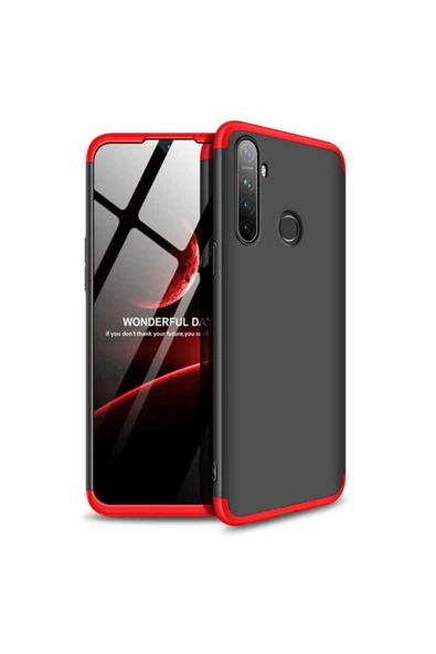 CEPCASE    Realme 5 Kılıf 3 Parça Tam Koruma Zore Ays Kapak - 1