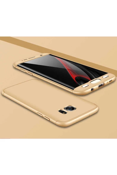 CEPCASE    Galaxy S7 Edge Kılıf 3 Parça Tam Koruma Zore Ays Kapak - 1