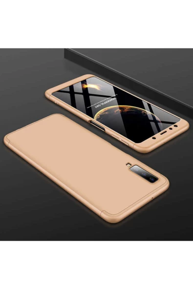 CEPCASE    Galaxy A7 2018 Kılıf 3 Parça Tam Koruma Zore Ays Kapak - 1