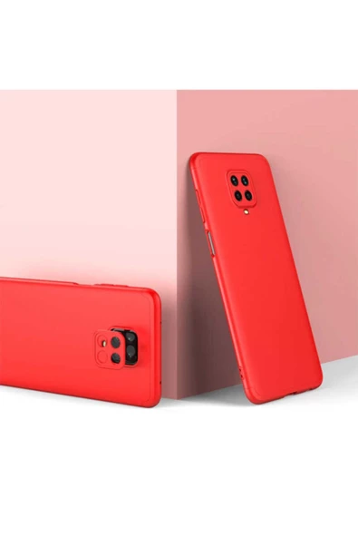 CEPCASE    Xiaomi Redmi Note 9 Pro Kılıf 3 Parça Tam Koruma Zore Ays Kapak