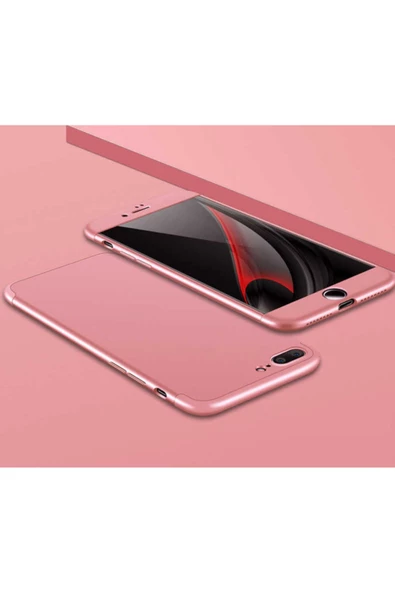 CEPCASE    Iphone 7 Plus Kılıf 3 Parça Tam Koruma Zore Ays Kapak