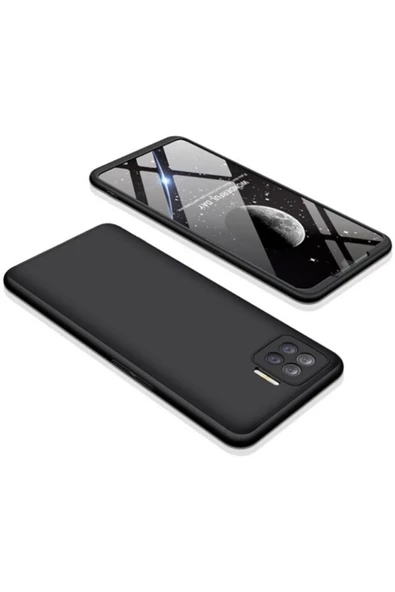 CEPCASE    Oppo Reno 4 Lite Kılıf 3 Parça Tam Koruma Zore Ays Kapak