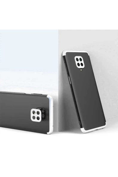 CEPCASE    Xiaomi Redmi Note 9 Pro Kılıf 3 Parça Tam Koruma Zore Ays Kapak