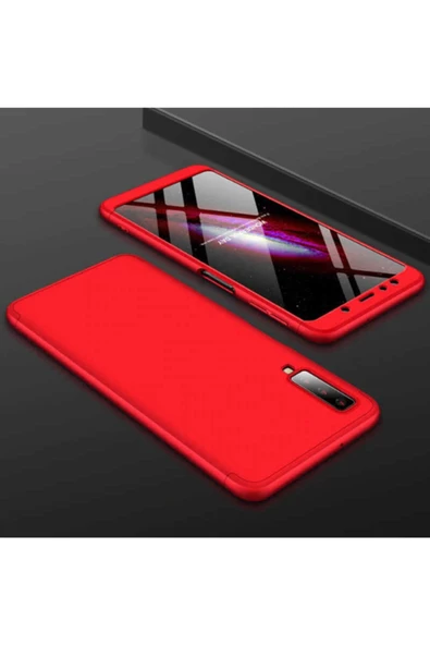 CEPCASE    Galaxy A7 2018 Kılıf 3 Parça Tam Koruma Zore Ays Kapak - 1