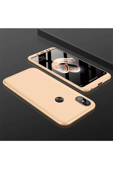 CEPCASE    Xiaomi Redmi Note 6 Pro Kılıf 3 Parça Tam Koruma Zore Ays Kapak