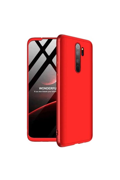 CEPCASE Xiaomi Redmi Note 8 Pro Kılıf 3 Parça Tam Koruma Zore Ays Kapak