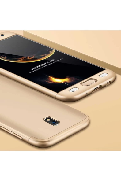 CEPCASE    Galaxy J530 Pro Kılıf 3 Parça Tam Koruma Zore Ays Kapak - 1
