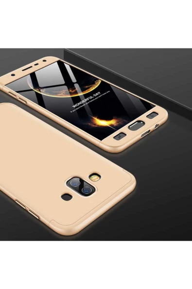 CEPCASE    Galaxy J7 Duo Kılıf 3 Parça Tam Koruma Zore Ays Kapak ürün görseli 1
