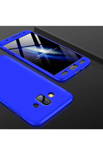 CEPCASE    Galaxy J7 Duo Kılıf 3 Parça Tam Koruma Zore Ays Kapak - 1