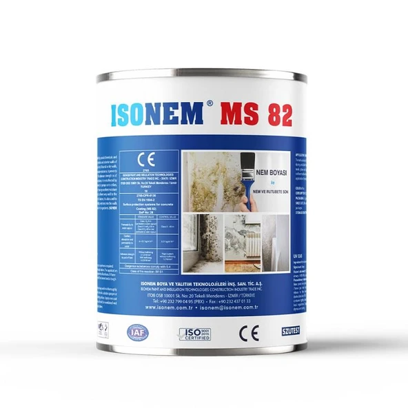 İsonem Ms 82 Rutubet Nem Küf Boyası 1 Kg Beyaz ürün görseli 1
