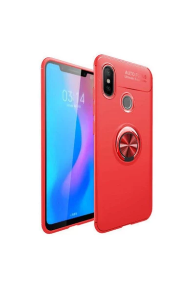 CEPCASE    Xiaomi Mi 8 Se Uyumlu Kılıf Yüzüklü Standlı Soft