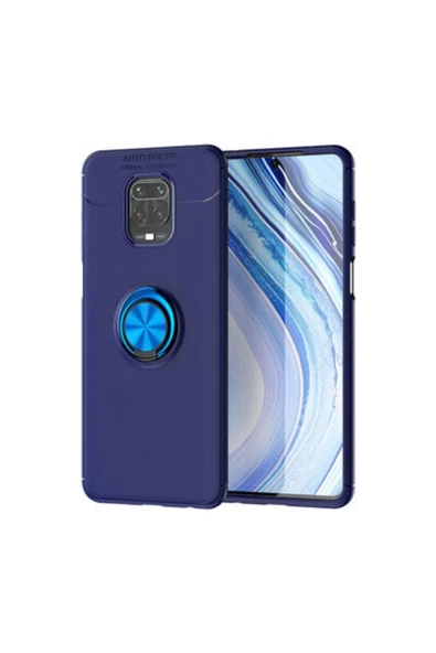CEPCASE    Xiaomi Redmi Note 9 Pro Kılıf Yüzüklü Standlı Soft Parmak Izi Bırakmaz Kapak