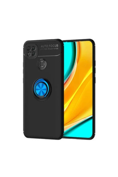 CEPCASE    Xiaomi Redmi 9c Kılıf Yüzüklü Standlı Soft Parmak Izi Bırakmaz Kapak ürün görseli