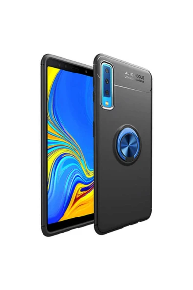 CEPCASE    Samsung Galaxy A7 2018 Kılıf Yüzüklü Standlı Soft Parmak Izi Bırakmaz Kapak ürün görseli