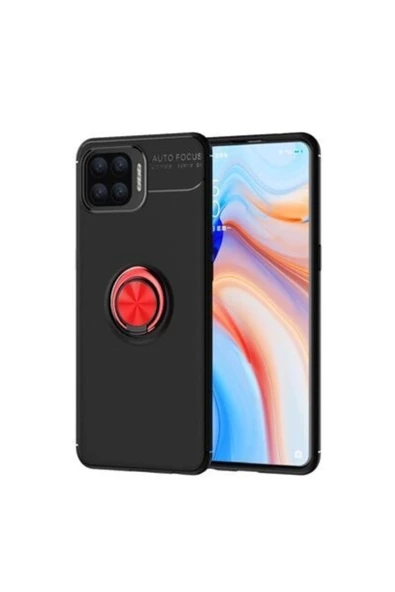 CEPCASE    Oppo Reno 4 Lite Kılıf Yüzüklü Standlı Soft Parmak Izi Bırakmaz Kapak ürün görseli