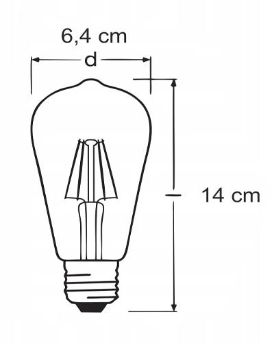 Şahnet 4W Dim Rustik Led Ampul Sarı Işık Armut Edison Ampul - 2