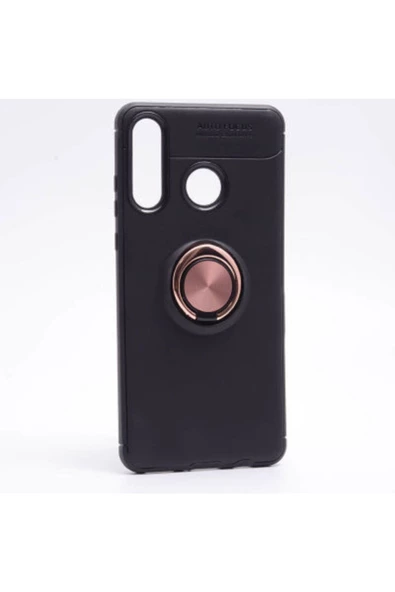 CEPCASE    Huawei P30 Lite Kılıf Yüzüklü Standlı Soft Parmak Izi Bırakmaz Kapak