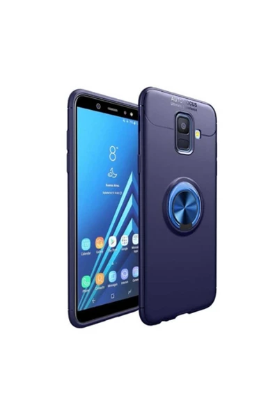 CEPCASE    Samsung Galaxy A6 2018 Kılıf Yüzüklü Standlı Soft Parmak Izi Bırakmaz Kapak ürün görseli