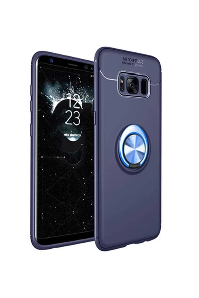 CEPCASE    Samsung Galaxy S8 Plus Kılıf Yüzüklü Standlı Soft Parmak Izi Bırakmaz Kapak ürün görseli