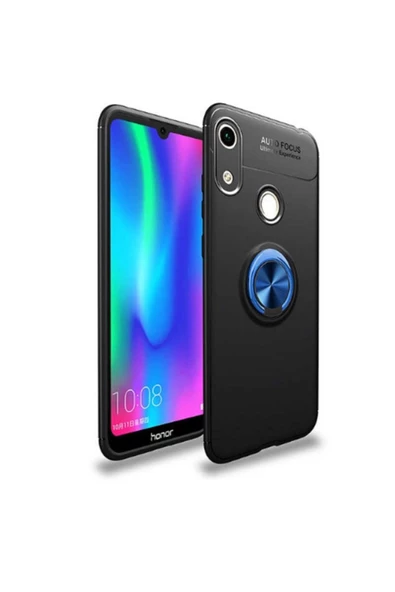 CEPCASE    Huawei Y6 2019 Kılıf Yüzüklü Standlı Soft Parmak Izi Bırakmaz Kapak