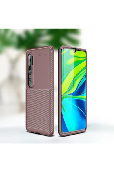 CEPCASE    Xiaomi Mi Note 10 Kılıf Ultra Slim Fit Karbon Tasarım Tam Kalıp+nano Ekran Koruma ürün görseli