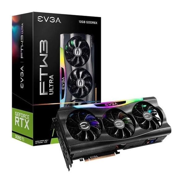 Evga RTX 3080 Ti FTW3 ULTRA GAMING 12G-P5-3967-KR 384 Bit GDDR6X 12 GB Ekran Kartı