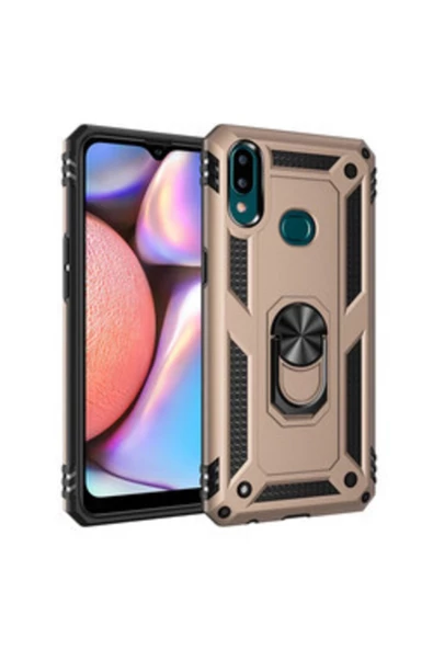 CEPCASE    Galaxy A10s Kılıf Yüzüklü Standlı Mıknatıslı Zırhlı Panzr Koruma 9h Antishock Nano Cam ürün görseli