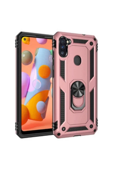 CEPCASE    Galaxy M11 Kılıf Yüzüklü Standlı Mıknatıslı Zırhlı Panzr Koruma 9h Antishock Nano Cam ürün görseli