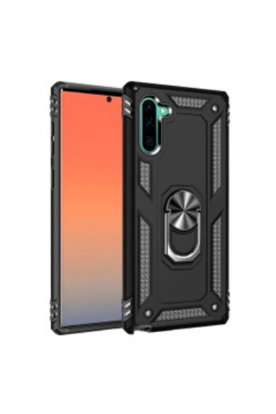 CEPCASE    Galaxy Note 10 Kılıf Yüzüklü Standlı Mıknatıslı Zırhlı Panzr Koruma 9h Antishock Nano Cam ürün görseli