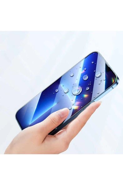 CEPCASE    İphone 13 Pro Uyumlu Cam Ekran Koruyucu Ekstra Güçlendirilmiş Kenarlar 9h Kalınlık Hd Görüntü