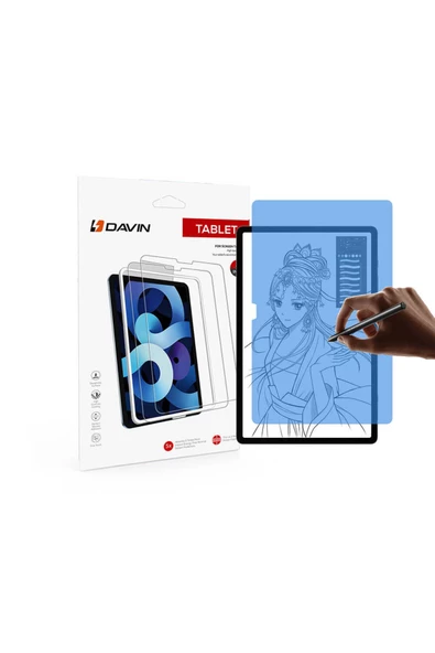 CEPCASE    Samsung Galaxy Tab A9 Plus Ekran Koruyucu Paper Like Mat Yüzey Kağıt Hissi Nano Kırılmaz Renksiz - 2