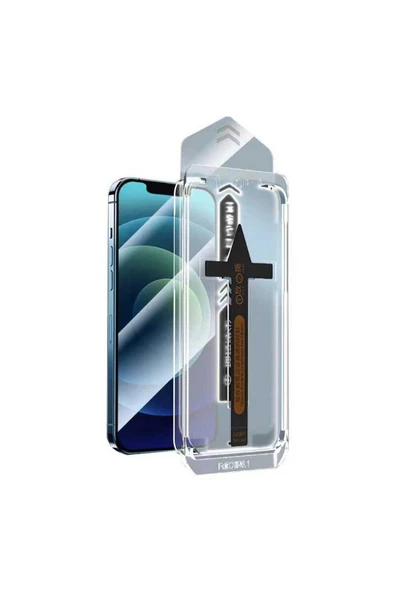 CEPCASE    Apple iPhone 15 Pro Ekran Koruyucu Süper Fast Anti-Dust Toz Önleyici Temperli Ekran Koruyucu Renksiz - 2