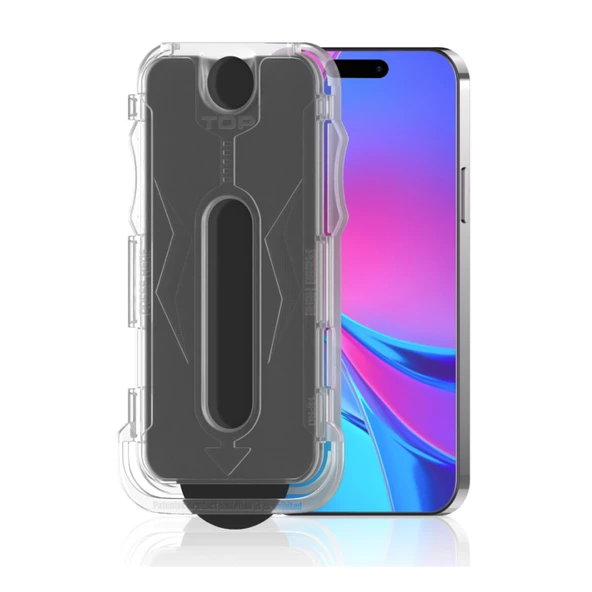 CEPCASE    Apple  iPhone 13 Pro Ekran Koruyucu Privacy 5D Temperli Cam 9H HD Kalite Kolay Kurulum Hayalet Siyah