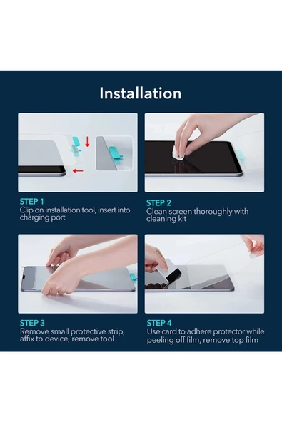 CEPCASE    Huawei MatePad T10S Tablet Ekran Koruyucu Buff Ve Cam Karışımı Temperli 9H Nano Cam Renksiz - Resim 5