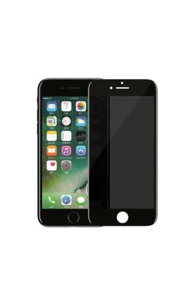 CEPCASE    Apple iPhone 6 Ekran Koruyucu 5D Privacy Glass Screen Protector Tam Kalıp Siyah